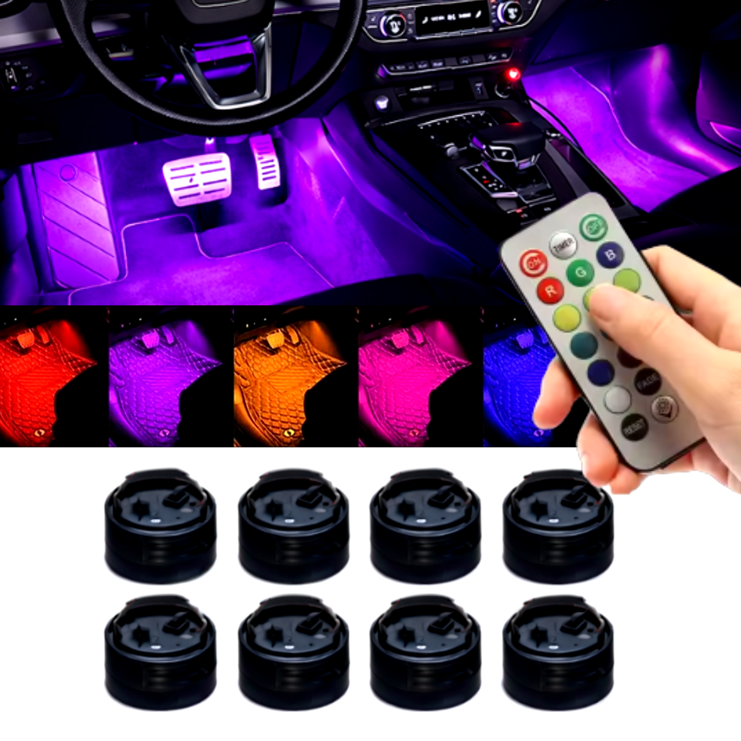 Luces LED RGB para Coche